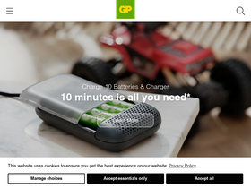 'gpbatteries.com' screenshot