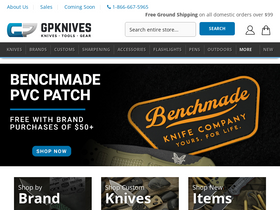 'gpknives.com' screenshot