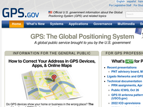 'gps.gov' screenshot
