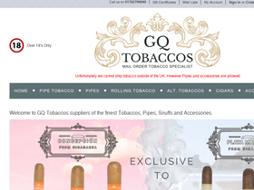 'gqtobaccos.com' screenshot