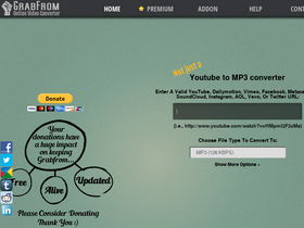 'grabfrom.com' screenshot