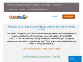 'gradebees.com' screenshot