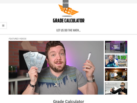 'gradecalculator.com' screenshot