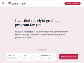 'gradschoolhub.com' screenshot