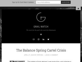 'grail-watch.com' screenshot
