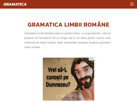 'gramaticalimbiiromane.ro' screenshot