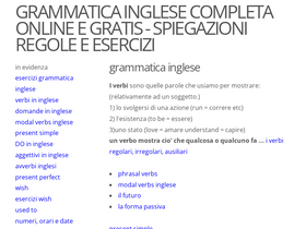 'grammaticainglese.net' screenshot