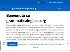 'grammaticainglese.org' screenshot