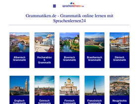 'grammatiken.de' screenshot