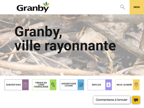 'granby.ca' screenshot