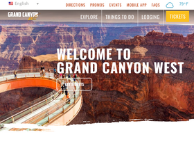 'grandcanyonwest.com' screenshot