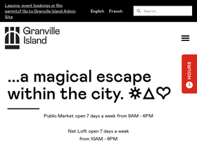 'granvilleisland.com' screenshot