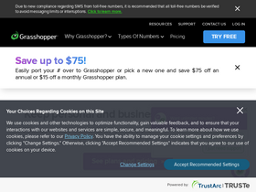'grasshopper.com' screenshot