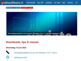'gratissoftwaresite.nl' screenshot