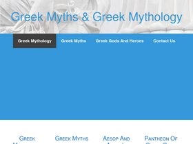 'greekmyths-greekmythology.com' screenshot