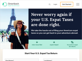 'greenbacktaxservices.com' screenshot