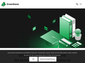 'greenbone.net' screenshot