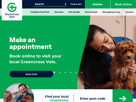 'greencrossvets.com.au' screenshot
