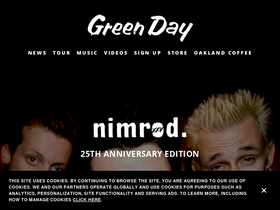 'greenday.com' screenshot