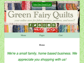 'greenfairyquilts.com' screenshot