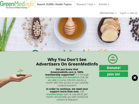 'greenmedinfo.com' screenshot