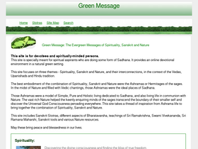 'greenmesg.org' screenshot