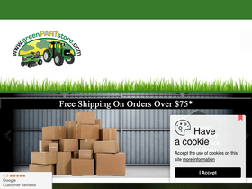 'greenpartstore.com' screenshot