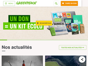 'greenpeace.fr' screenshot