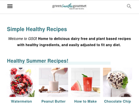 'greensmoothiegourmet.com' screenshot