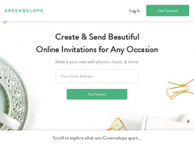 'greenvelope.com' screenshot