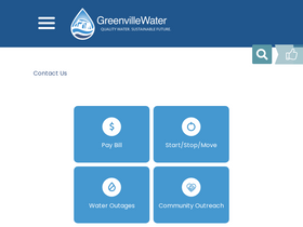 'greenvillewater.com' screenshot