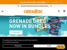 'grenade.com' screenshot
