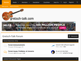 'gretsch-talk.com' screenshot