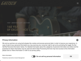 'gretschguitars.com' screenshot