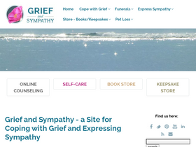 'griefandsympathy.com' screenshot