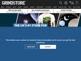 'grindstore.com' screenshot