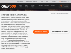 'grip500.fr' screenshot