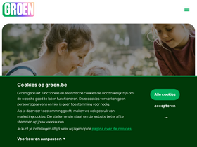 'groen.be' screenshot
