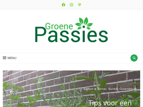 'groenepassies.nl' screenshot
