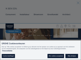 'grohe.nl' screenshot