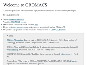 'gromacs.org' screenshot