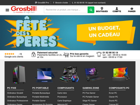 'grosbill.com' screenshot