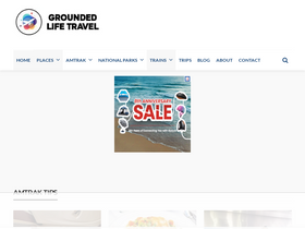 'groundedlifetravel.com' screenshot