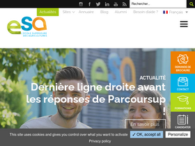 'groupe-esa.com' screenshot