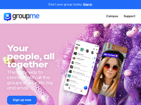 'groupme.com' screenshot