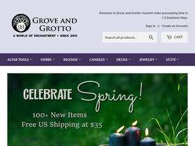 'groveandgrotto.com' screenshot