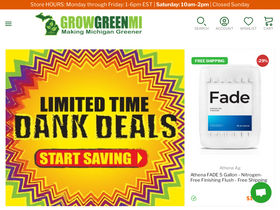 'growgreenmi.com' screenshot