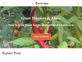 'growhotpeppers.com' screenshot