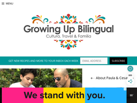 'growingupbilingual.com' screenshot