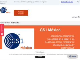 'gs1mexico.org' screenshot